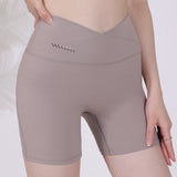 V Waist Slimming Sports Shorts Women's Pocket Fitness Internet Celebrity Peach Butt Lift Yoga Butt Lift Hot Pants 